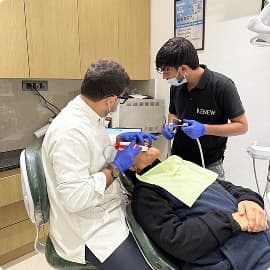 Dental procedure at Renew Dental Clinic