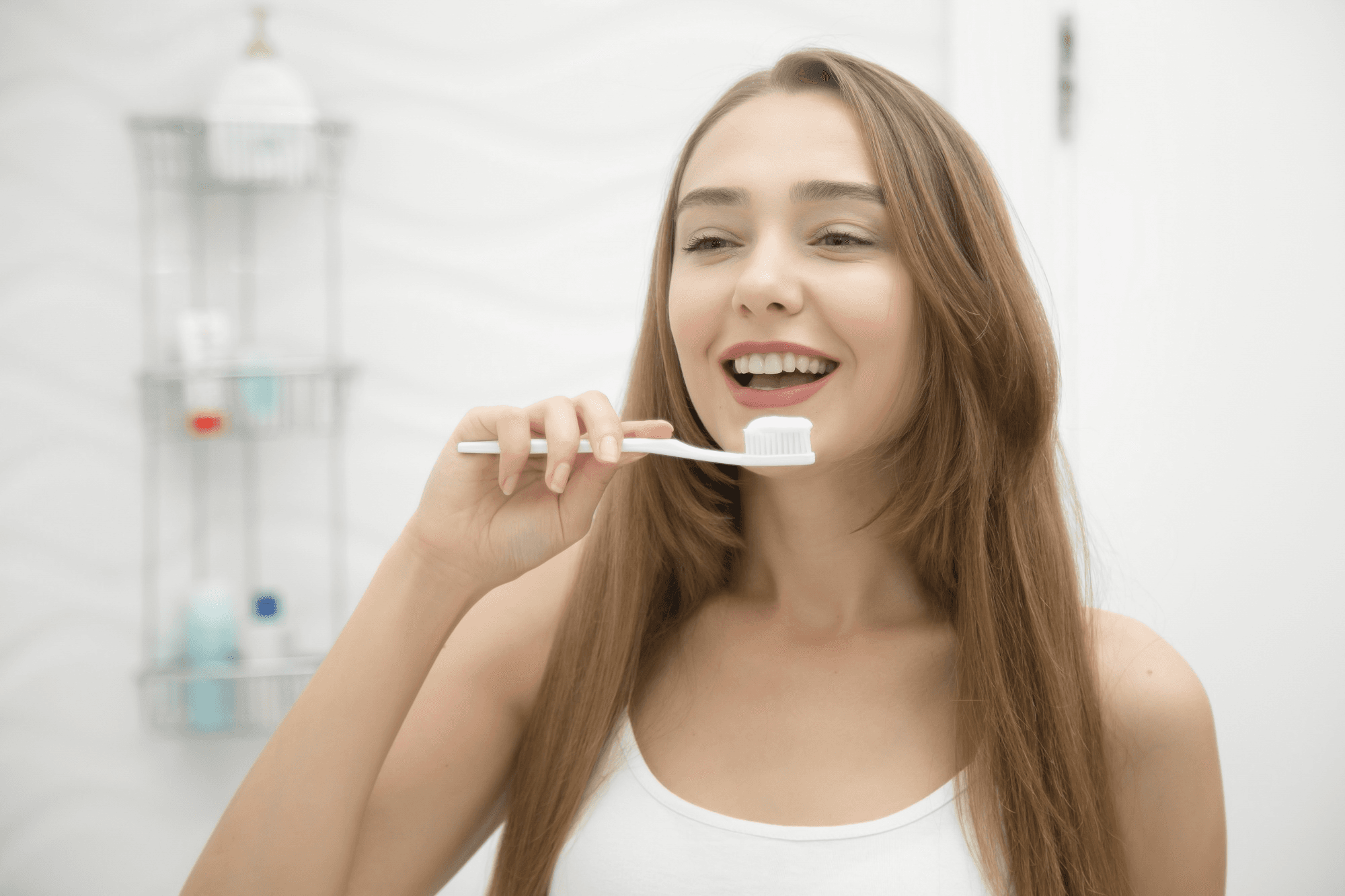 Woman visiting dentist for dental care.