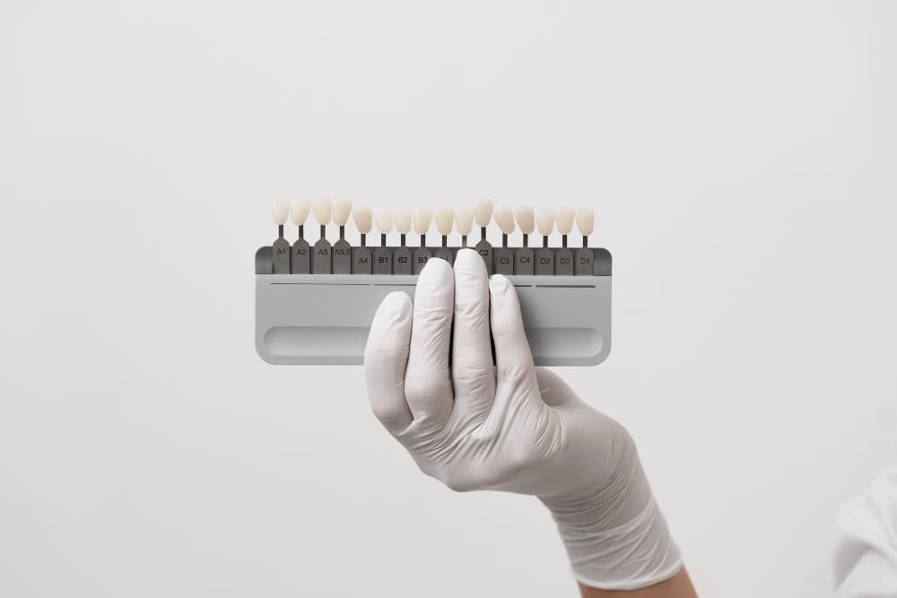 Close up on dentist instrument.